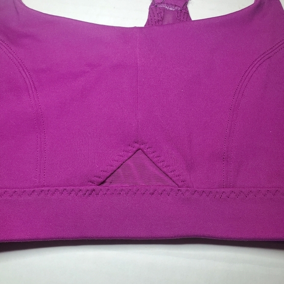Athleta All in Bra Sculptek fuschia pink medium support sports bra XS - Picture 3 of 7